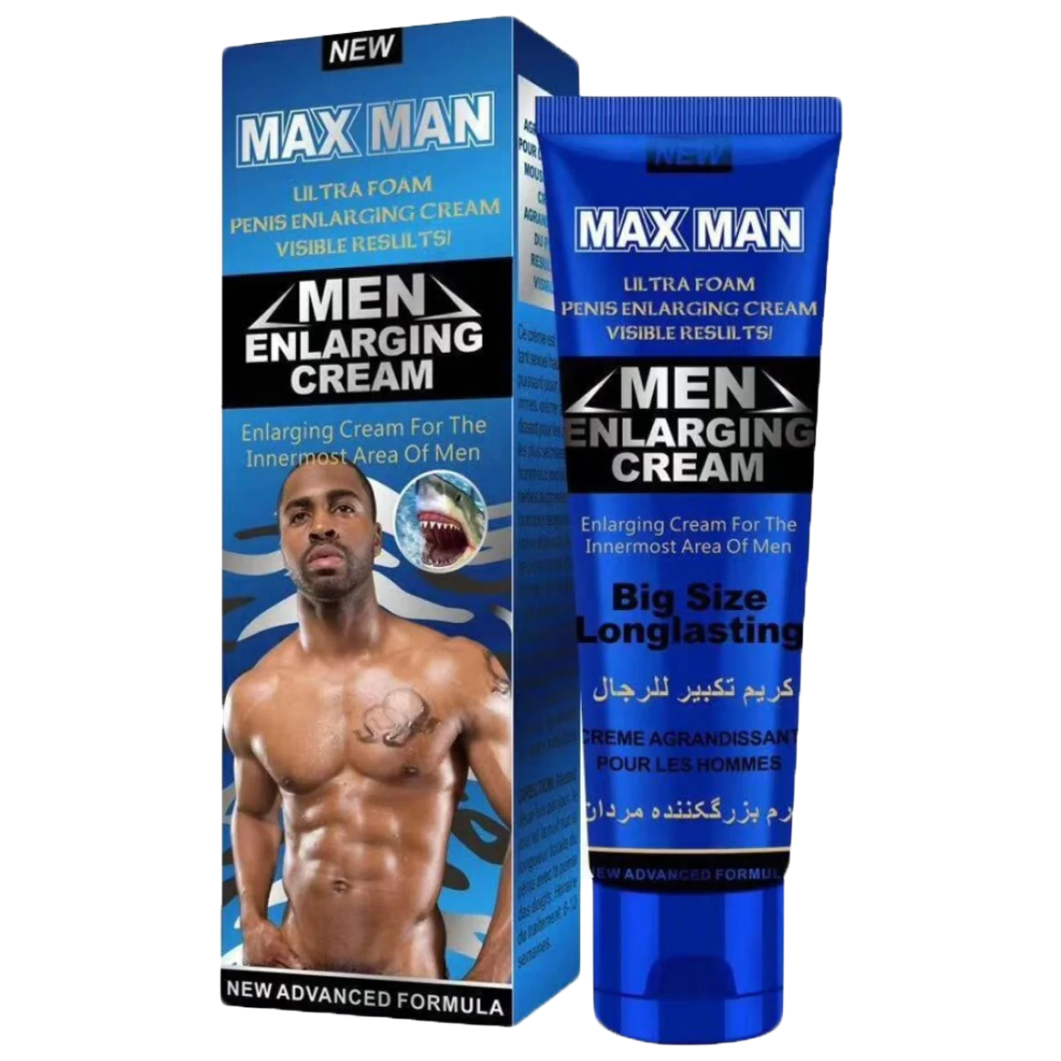 ManManBlueCream.webp Max Man Enlarging Cream Blue - Image 1